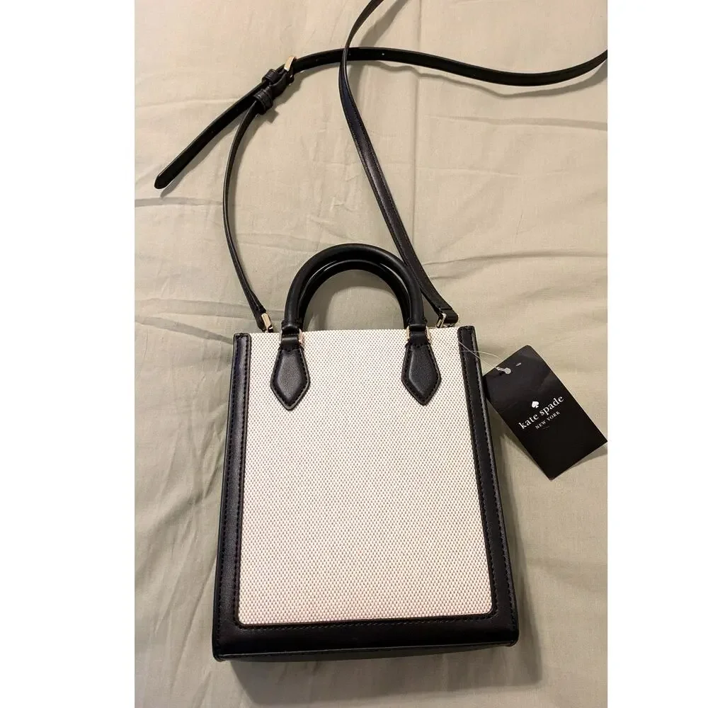 Kate Spade New York Ellie Canvas Mini Tote Crossbody Bag